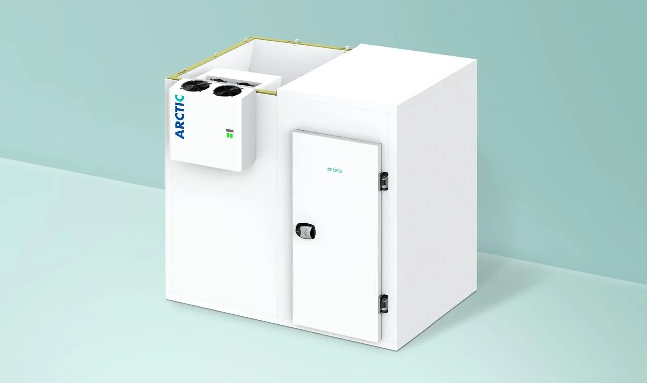 Modulare Arctic Kühlzelle mit aufgesetztem Monoblock
