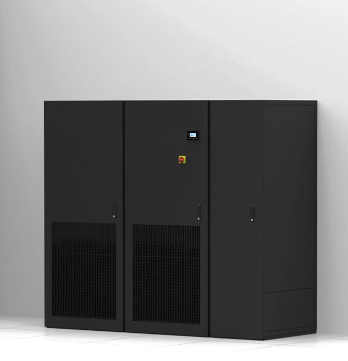 Schnittbild Downflow mit Ausblasung vorne über das Frontpaneel